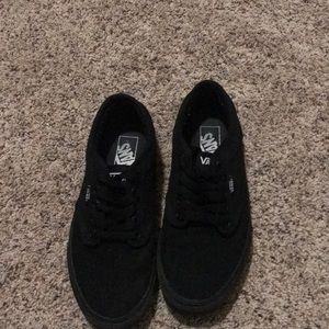 All black vans Atwood/size 8.5